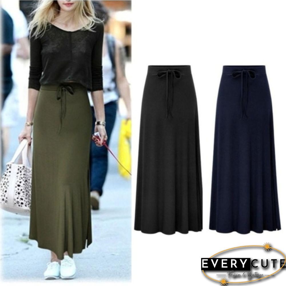 Spring Summer Female Irregular High Waist Plus Size Skirts Womens Fashion Waisted Loose