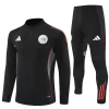 25/26 Ajax black with gray stripe Half-Zip Training Jacket Set