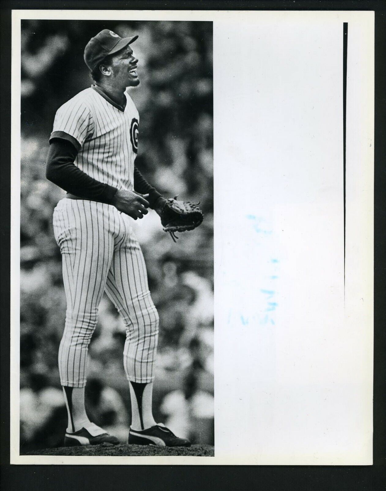 Lee Smith 1983 Chicago Sun-Times Type 1 Press Photo Poster painting Chicago Cubs