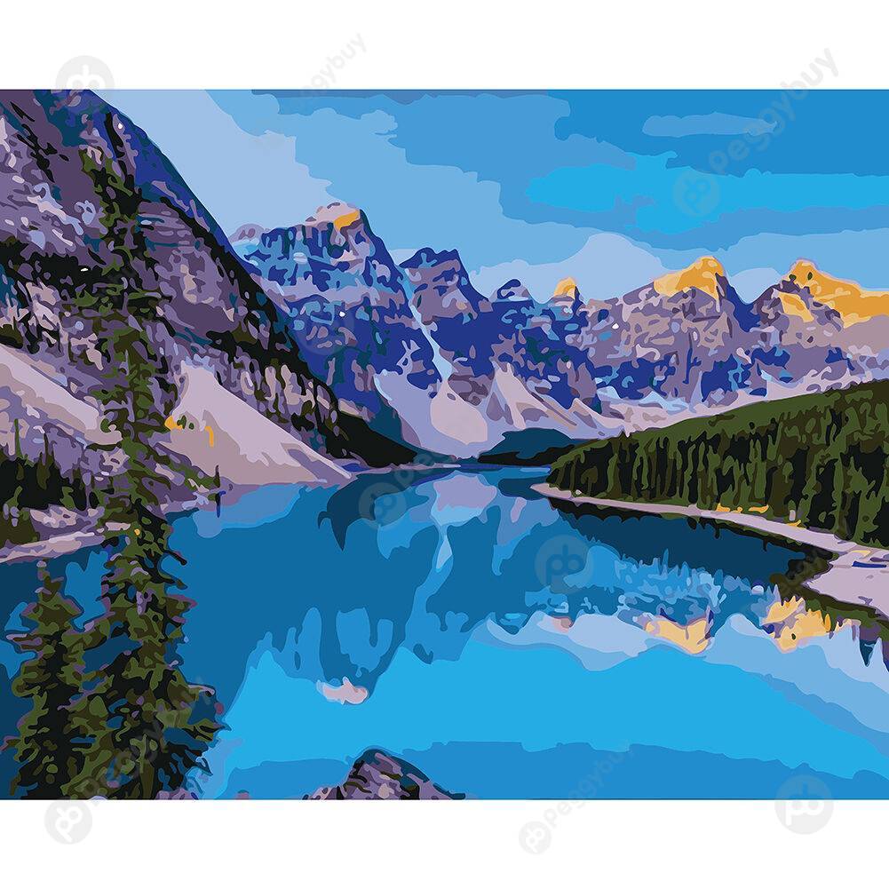 

30*40CM Paint By Numbers-Snow Mountain, 501 Original
