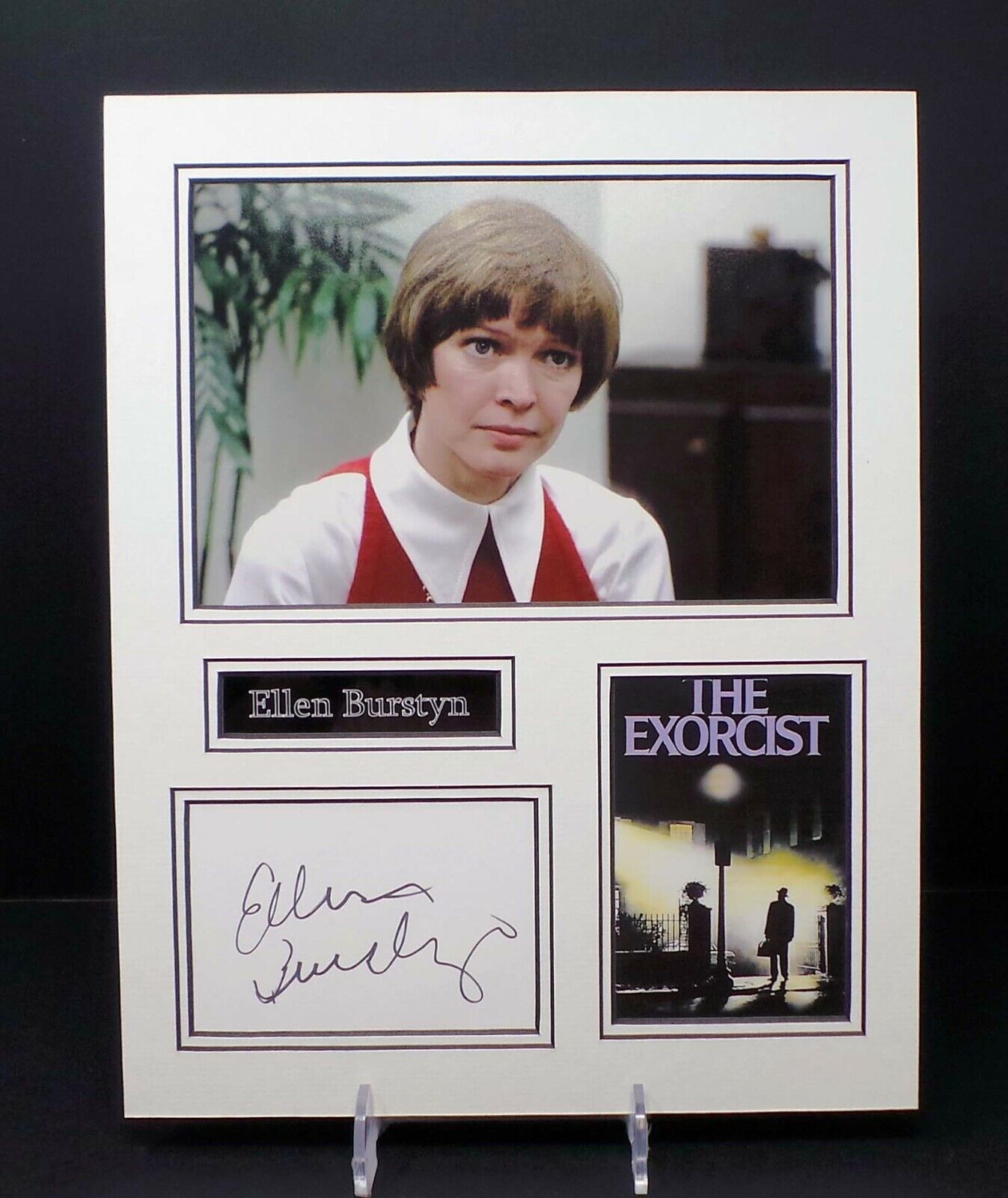 Ellen BURSTYN Signed & Mounted Photo Poster painting Display AFTAL RD COA The Exorcist Actress