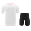 2025/2026 Psg Paris Pre-Match Training White Pink Shirt+Shorts 1:1 Thai Quality