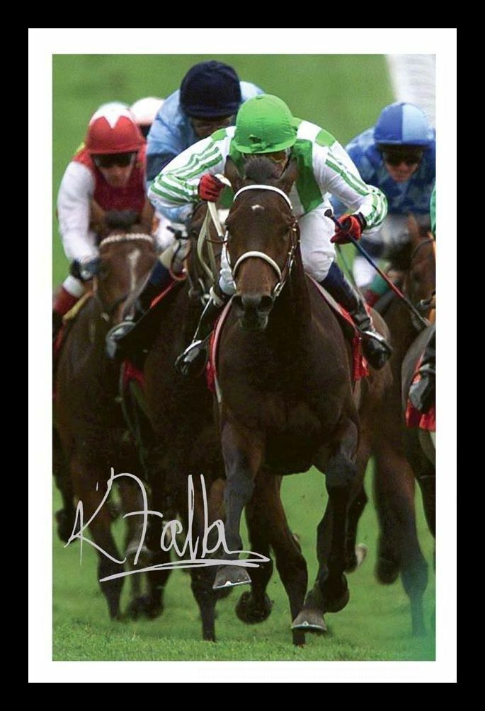 Kieren Fallon - Oath 1999 Derby Autograph Signed & Framed Photo Poster painting