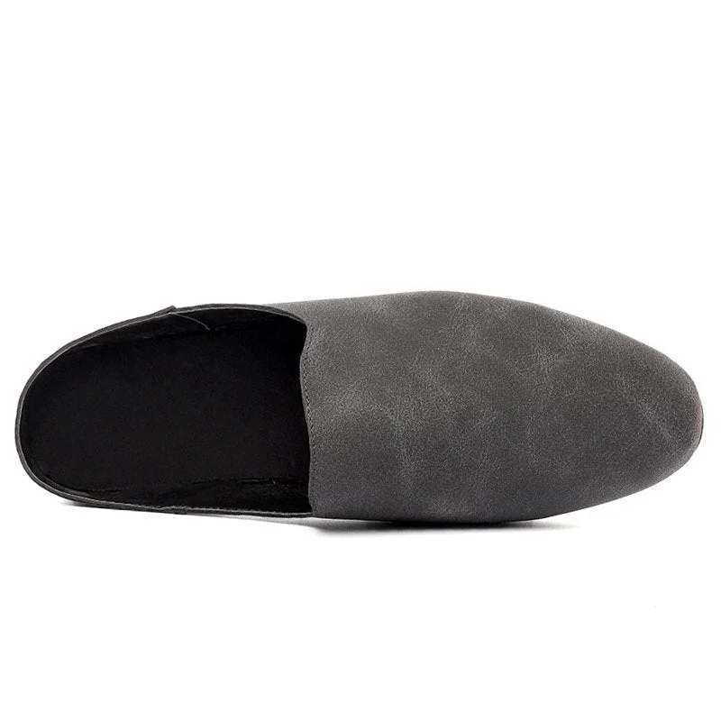 Hot Sale Mens Half Loafers Summer Lightweight Half Slippers Outdoor Half Shoes for Male Fashion Breathable Non-slip Mules