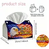DIY Diamond Art Tissue Box Holder Eagle USA 250 PU Leather Diamond Art Desktop Organizer Resin Rhinestone Storage Organizers Gem Art Home Office Decor Craft Gift