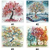 Arbre de vie en papier piquant-peinture spéciale partielle au diamant-30 * 30cm