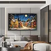 Starry Night In A European Town-11CT Stamped Cross Stitch 50*85cm/19.69*33.46in(Big Size) tapestrymarket