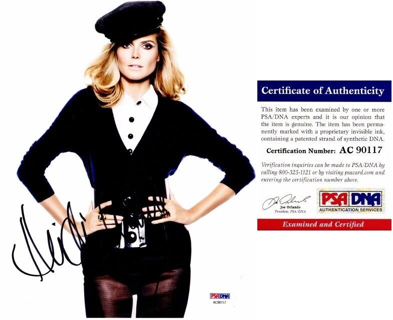 Heidi Klum Signed Model 8x10 inch Photo Poster painting - America's Got Talent Judge - PSA/DNA