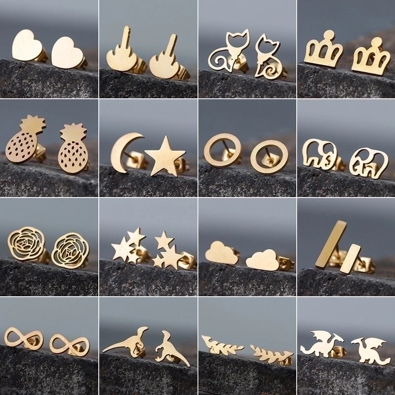 Plating Stainless Steel Ear Studs