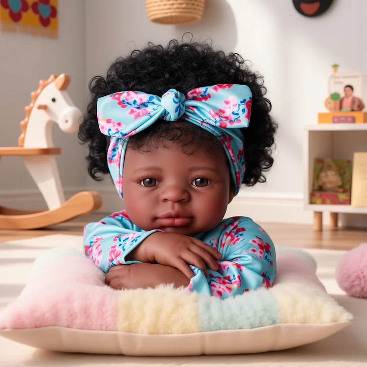 Babeside Quiet Reborn Baby Max 20'' African American Little Infant Girl Healing the Heart