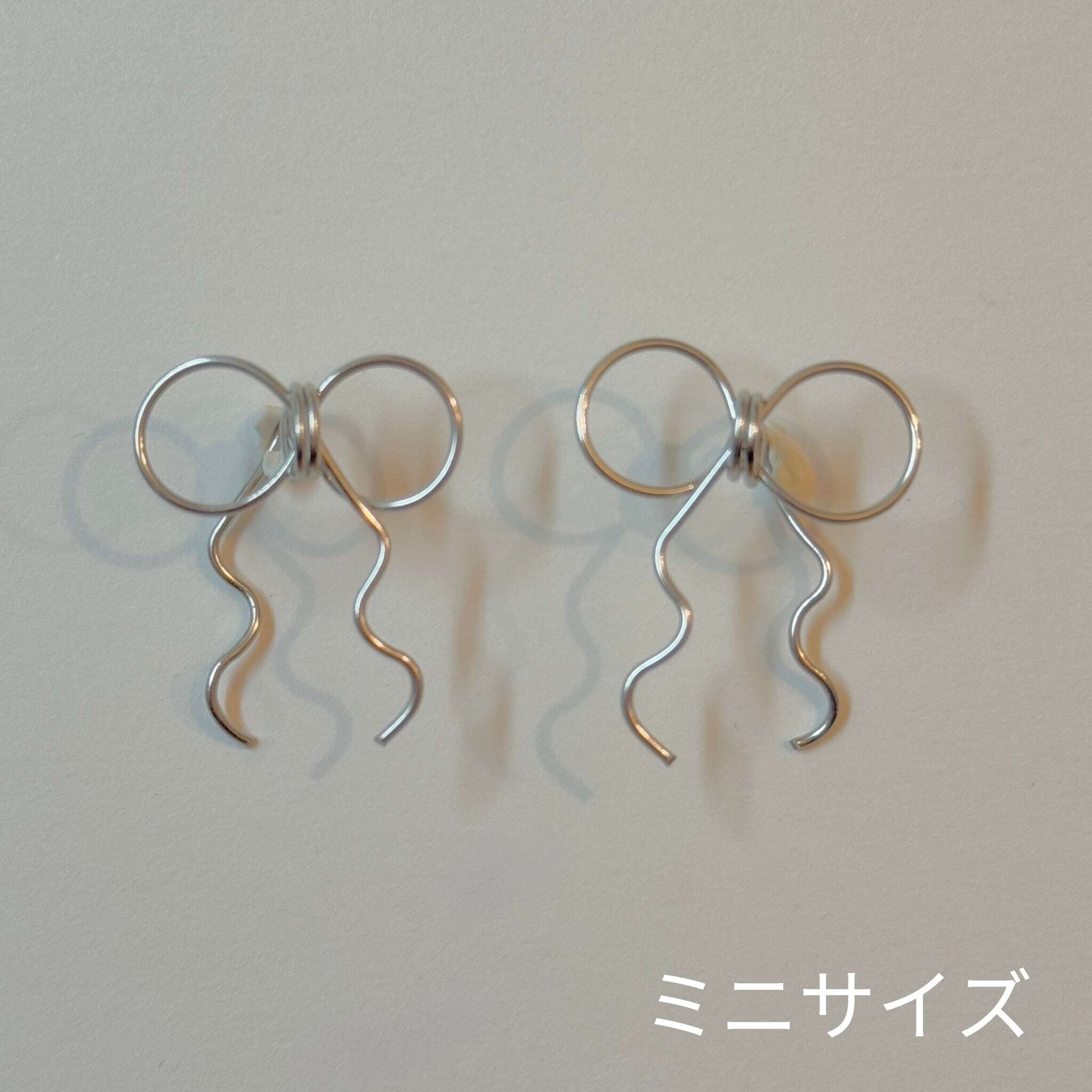 【金属アレルギー対応】リボンピアス Sサイズ