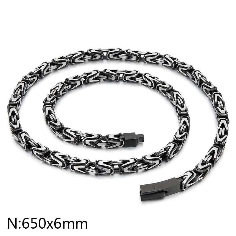 Jewelry Hip-Hop Geometric 304 Stainless Steel 18K Gold Plated Necklace