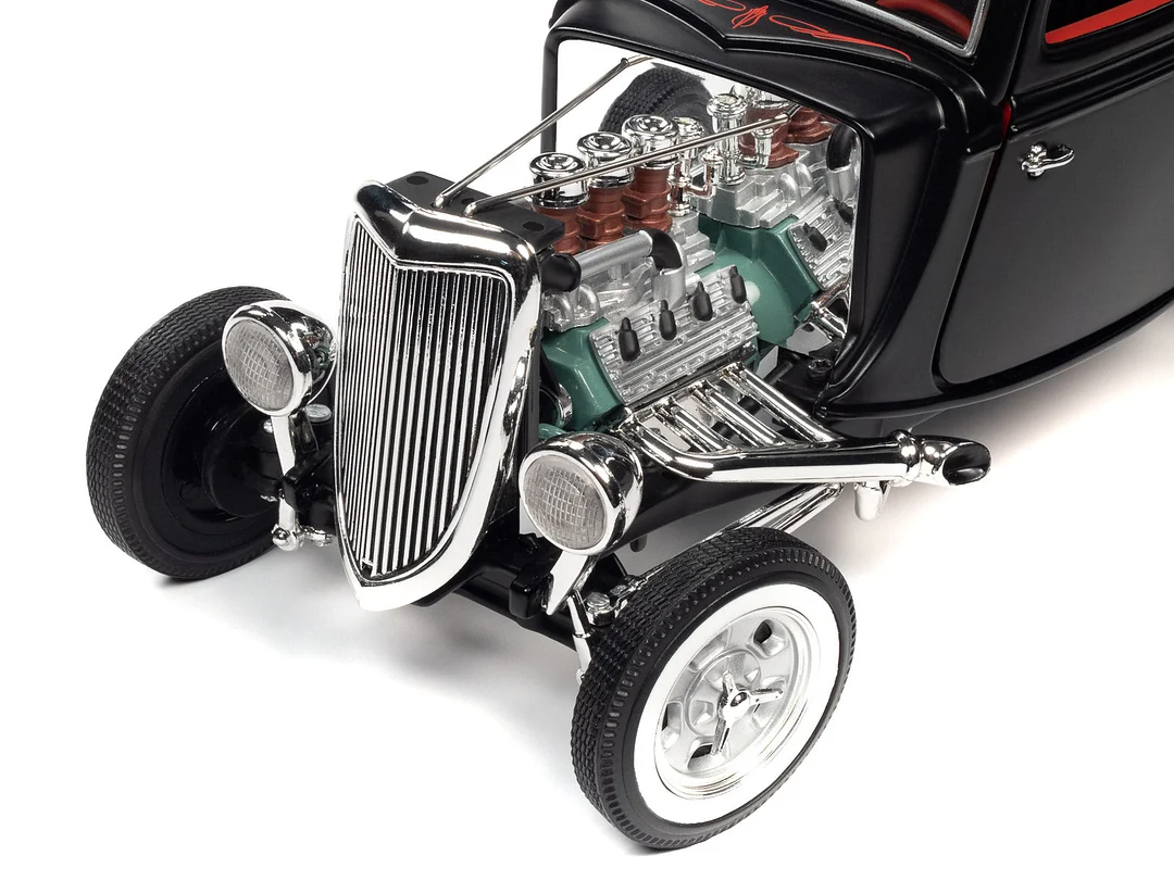 1934 3 Window Coupe High Boy Hot Rod 1:18 Scale