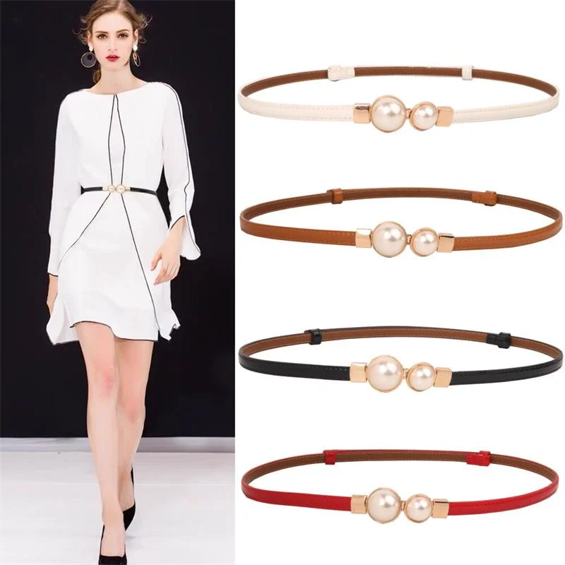 🔥New Year Hot Sale-50% OFF🔥Adorable Pearl Leather Belt