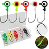 20 Pieces Lure Fishhook Jig Head Hook Fishing Jig Hook for Jigging Fishing Tools