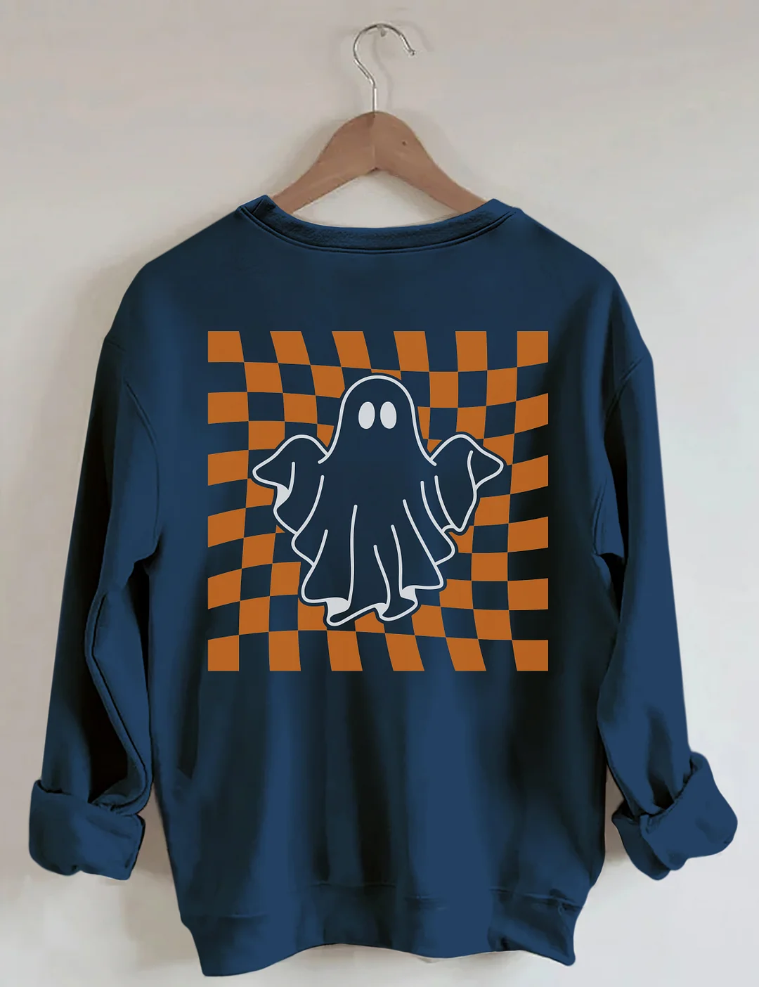 Ghost Outline Spooky Season Sweatshirt