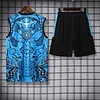 2025/2026 Napoli Pre-match Training Blue Vest+Shorts Football1:1 Thai Quality