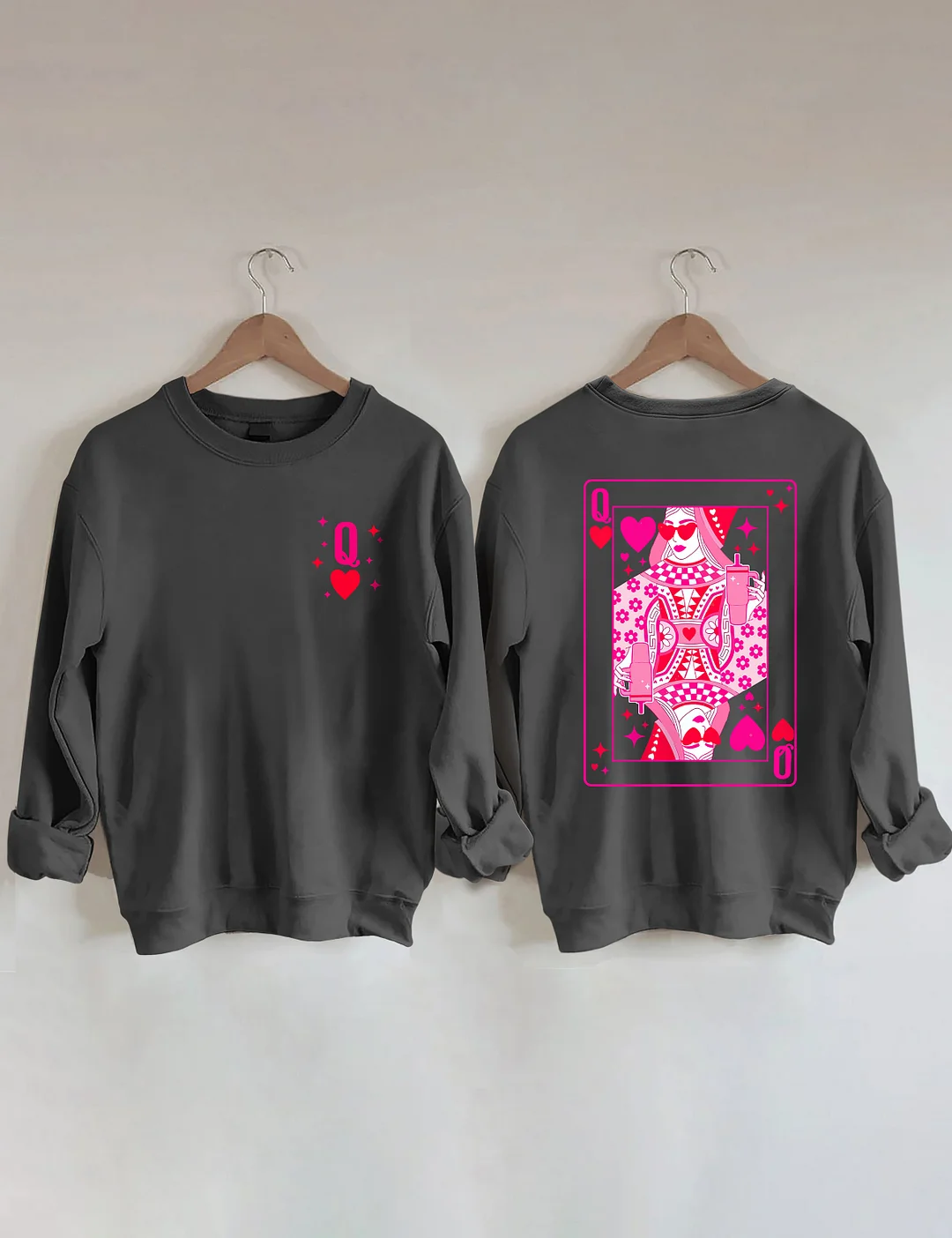  Queen Of Hearts Valentine's Day Sweatshirt 