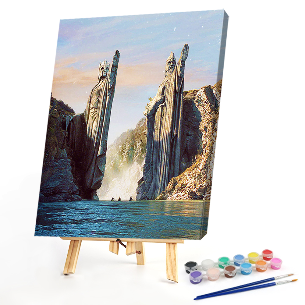 

40*50CM - Paint By Numbers - Stone Statue, 501 Original