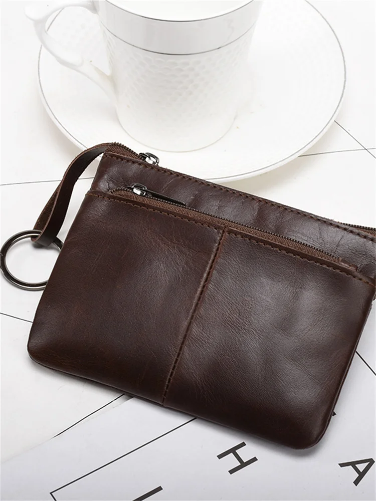 Simple Soft Leather Utility Handbag Wallet