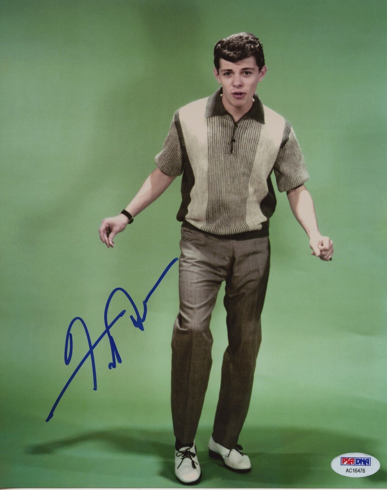 FRANKIE AVALON 8x10 Photo Poster painting Signed Autographed Auto PSA DNA Beach Party