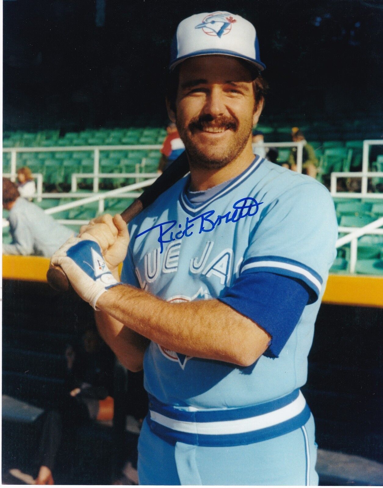 RICK BOSETTI TORONTO BLUE JAYS ACTION SIGNED 8x10