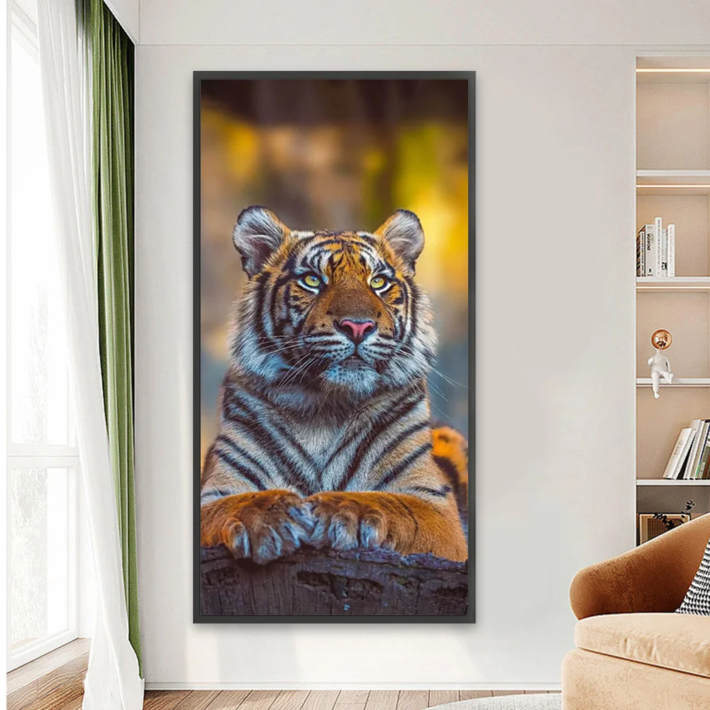 Partial AB Diamond Painting - Full Round Drill - Tiger(Canvas|45*85cm)