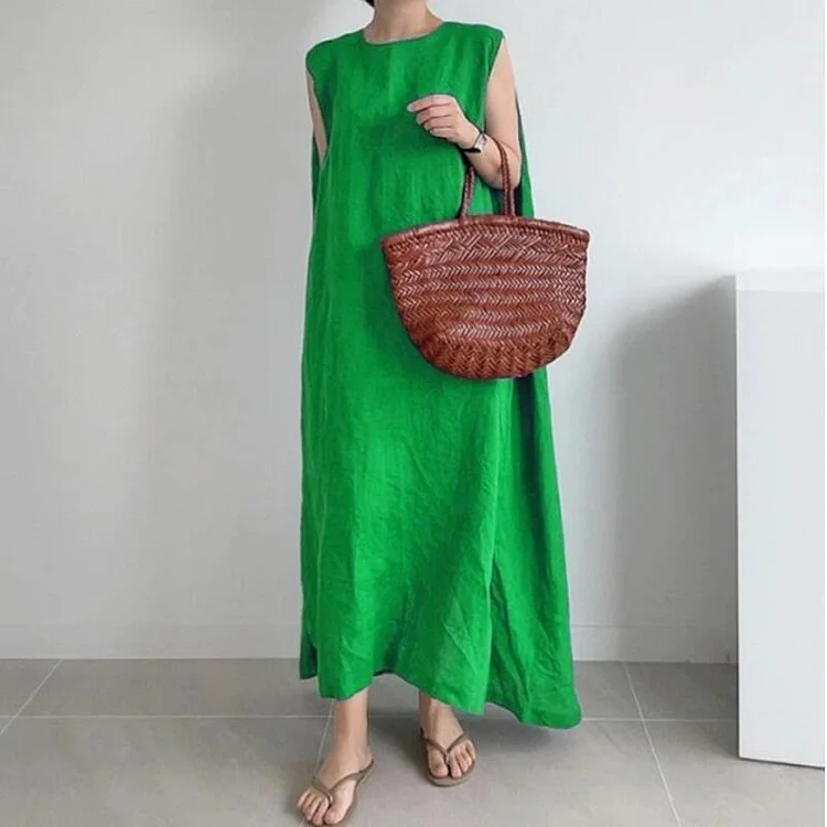 Chic Sleeveless Loose Dress