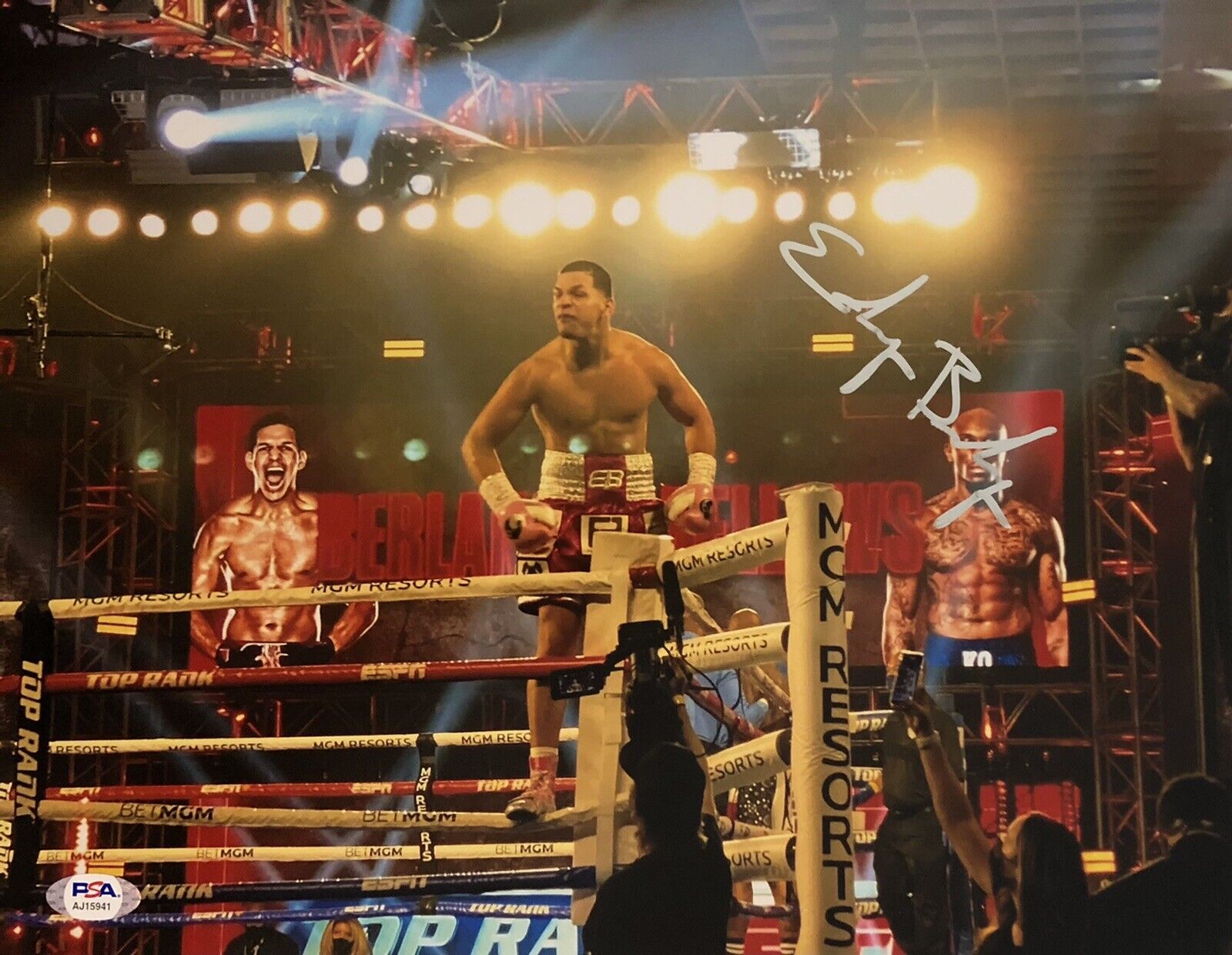 Edgar Berlanga Signed Autographed Boxing Knock Out King 11x14 Photo Poster painting PSA/DNA