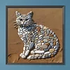 Diamond Painting -DIY Round Drill Stone Art Cat(40x40cm)