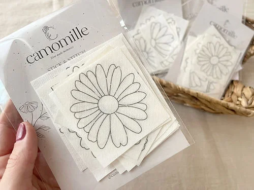 Daisy Water Soluble Embroidery Pattern Stickers