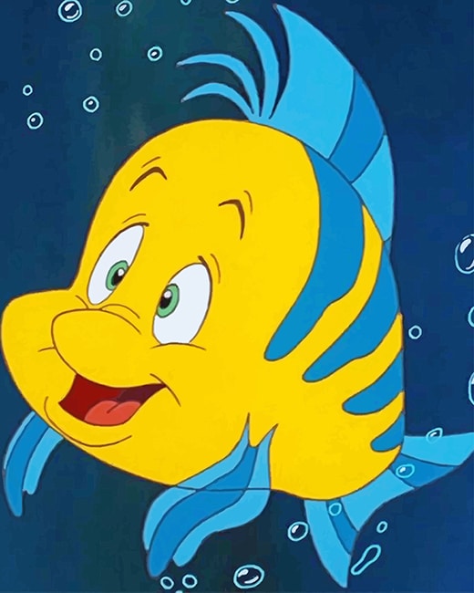 

Flounder Disney – Paint By Numbers - 40*50CM, 501 Original