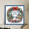 Christmas House-Partial 11CT Stamped Cross Stitch Bead Embroidery 36*36cm/14.17*14.17in tapestrymarket