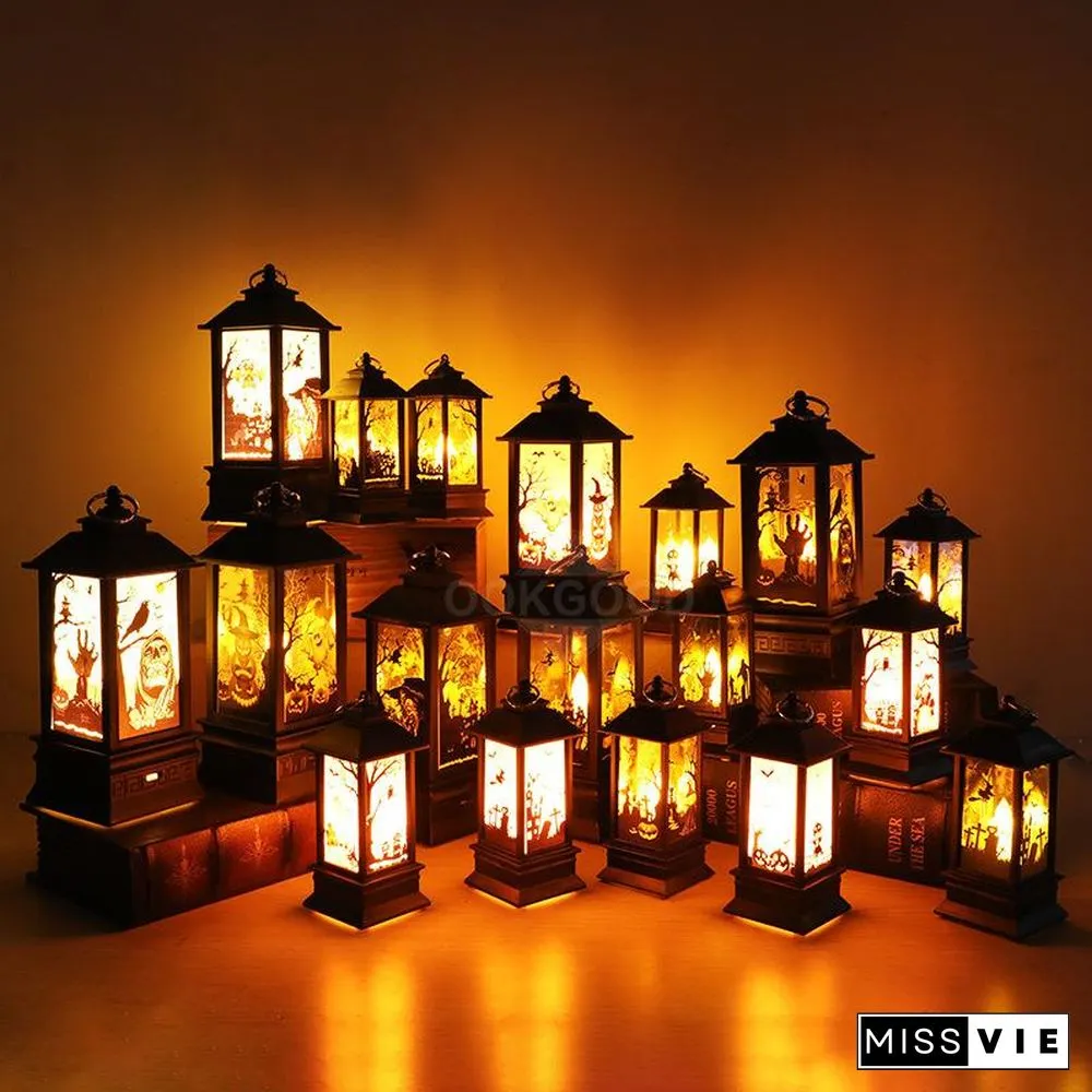 Halloween Simulation Flame Oil Lamp