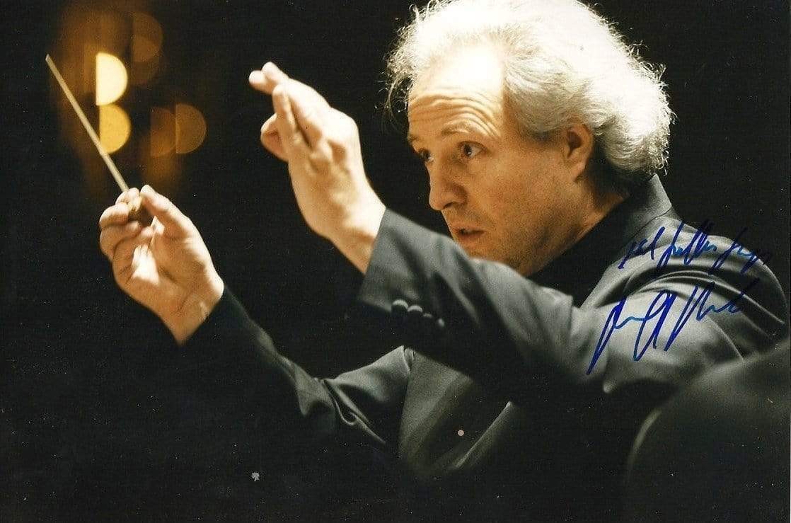 Manfred Honeck CONDUCTOR autograph, original signed Photo Poster painting