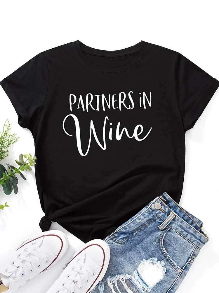 Bestdealfriday Wine Tasting Round Neck T-Shirt Funny Wine T-Shirt Gift For Best Friend