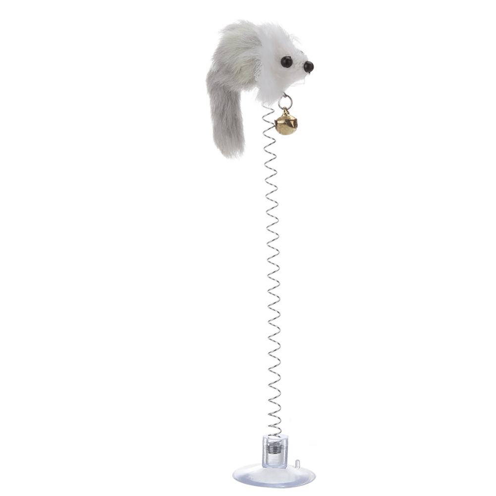

Cat Teaser Feather False Mouse Sucker Spring Cat Interactive Toys, 501 Original