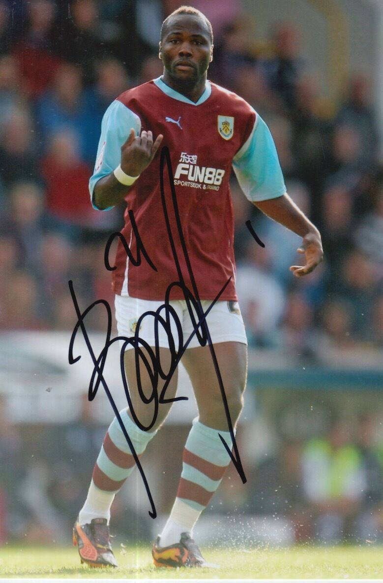 BURNLEY HAND SIGNED ANDRE BIKEY 6X4 Photo Poster painting 1.