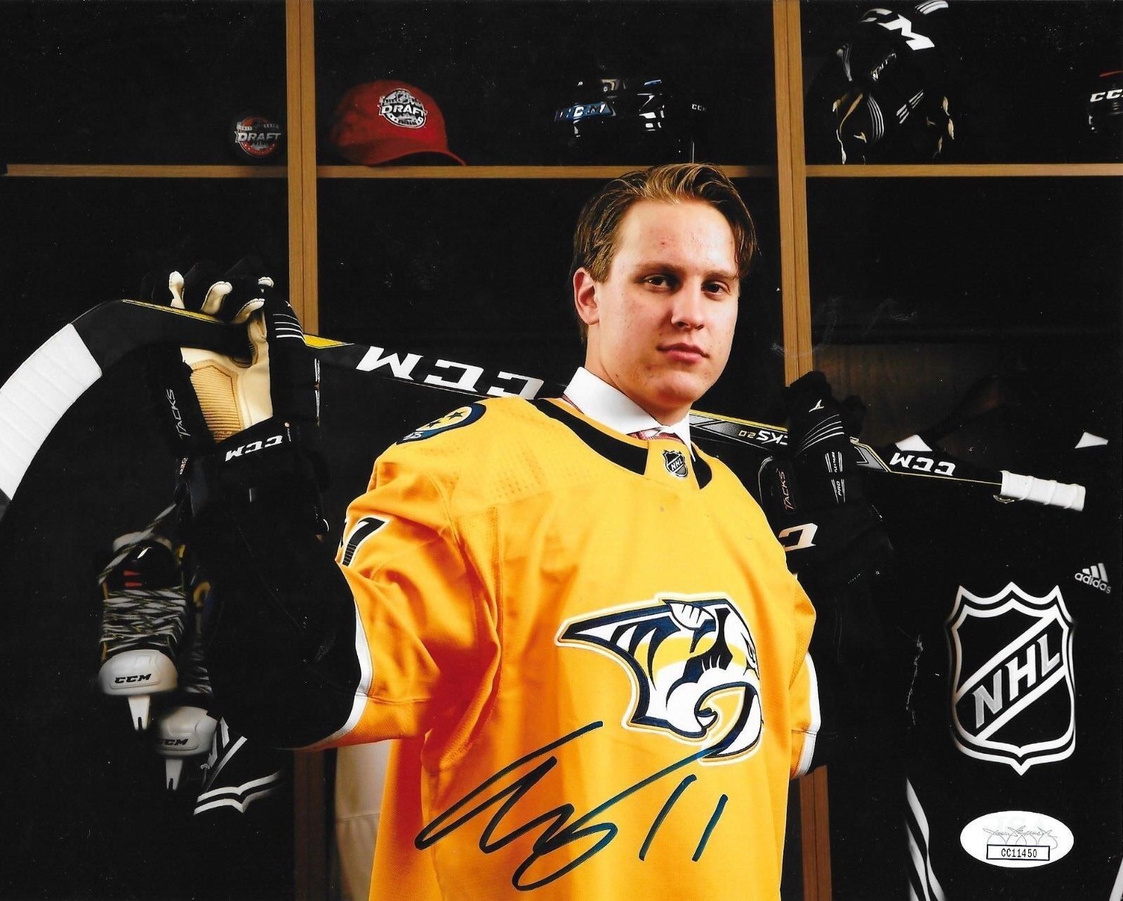 Eeli Tolvanen signed Nashville Predators 8x10 Photo Poster painting autographed Preds 2 JSA