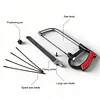 8 in 1 Hacksaw Frame Set with 6 Blades Multi Purpose Mini Hacksaws Heavy Duty Steel Saw for Metal Woodworking Glass Rubber PVC Pipes