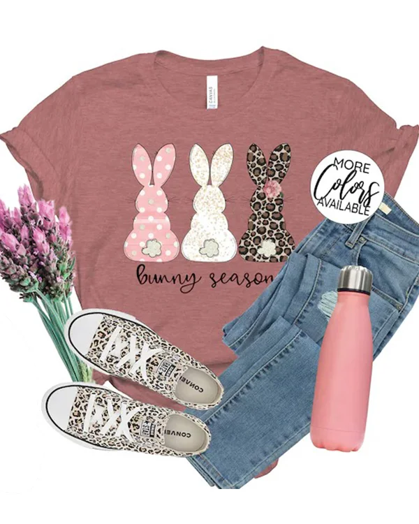 Easter Leopard Bunny T-Shirt