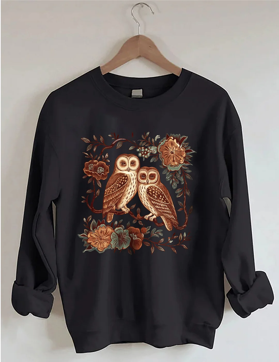 Floral & Owl Sweatshirt