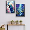 (US Local)2pack Paint By Numbers Kit On Canvas DIY Oil Art Animal Picture Wall Decor40x60cm