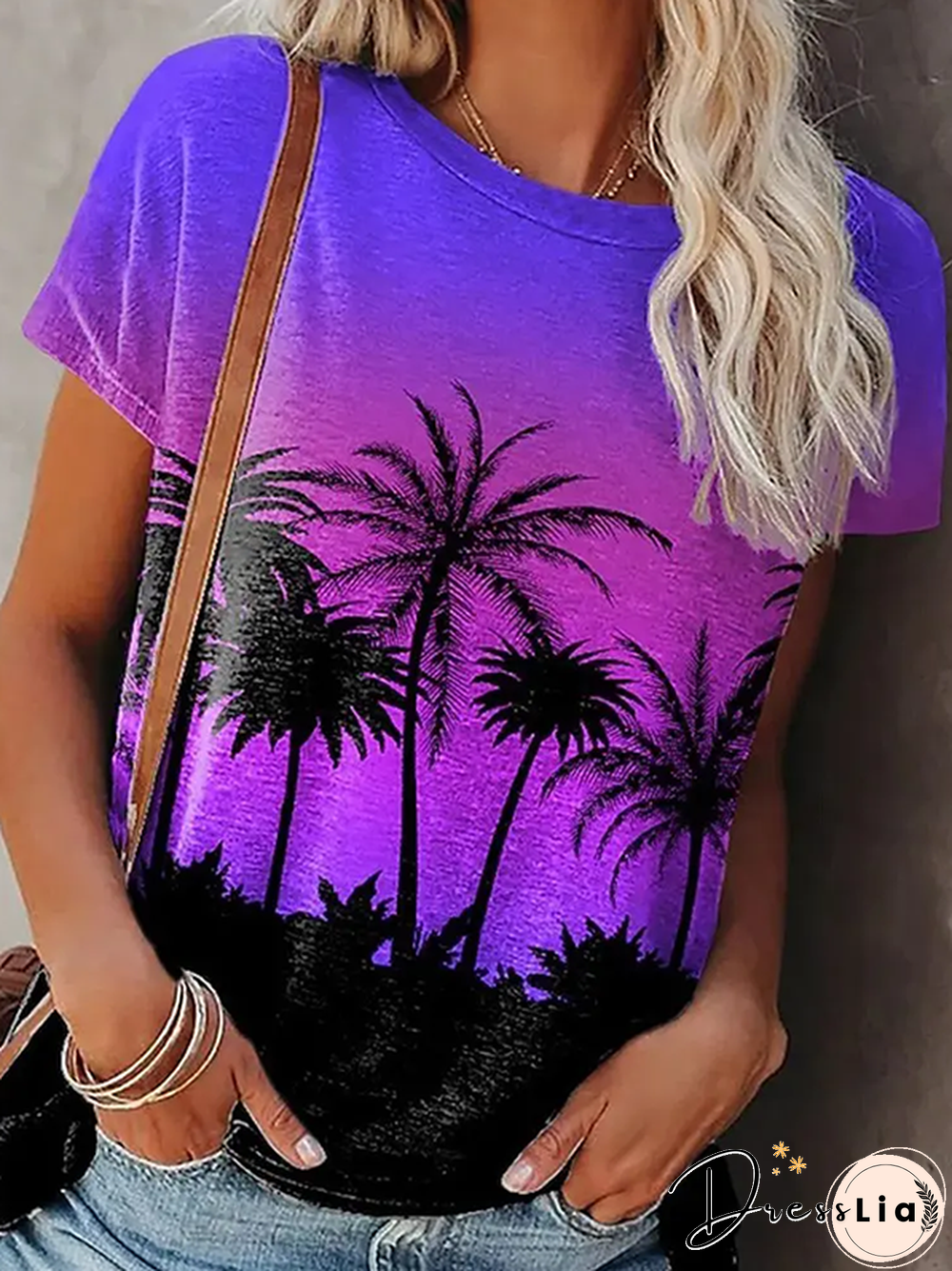 Coconut Tree Short sleeve Casual T-Shirt