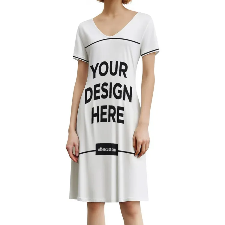 Personalized Design Short Sleeved Dress