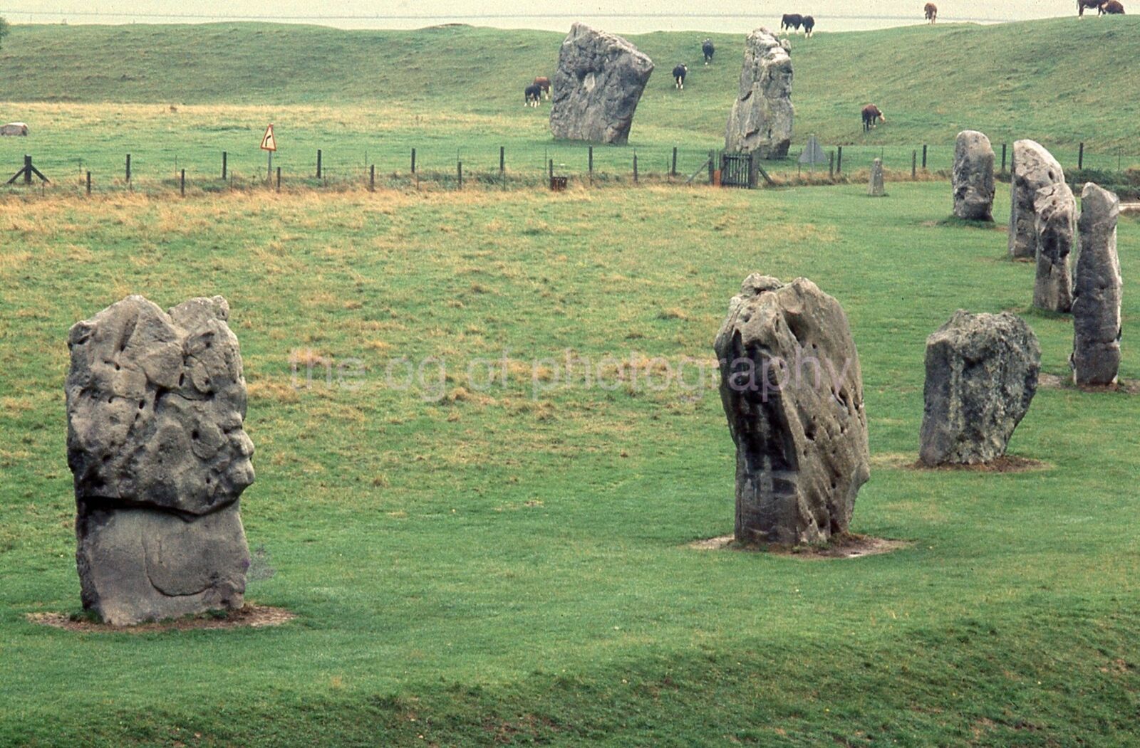 MEGALITH SITE 35mm FOUND SLIDE Vintage COLOR England ORIGINAL Photo Poster painting 17 T 29 F