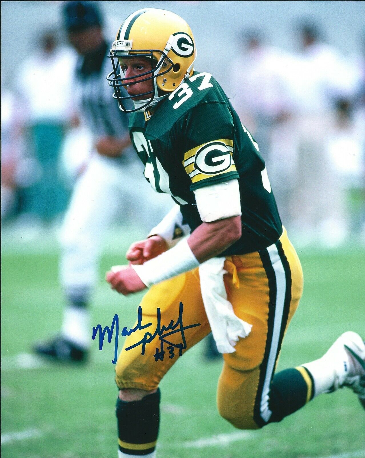 Signed 8x10 MARK MURPHY Green Bay Packers Autographed Photo Poster painting - w/COA