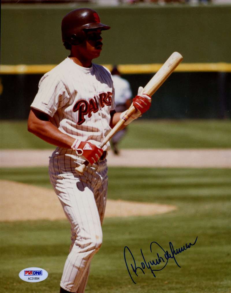 Roberto Alomar Padres Psa/dna Coa Signed 1/1 Original Image 8x10 Photo Poster painting Autograph