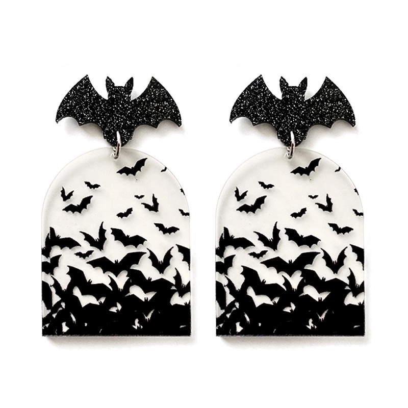 1 Pair Modern Style Streetwear Bat Arylic Drop Earrings
