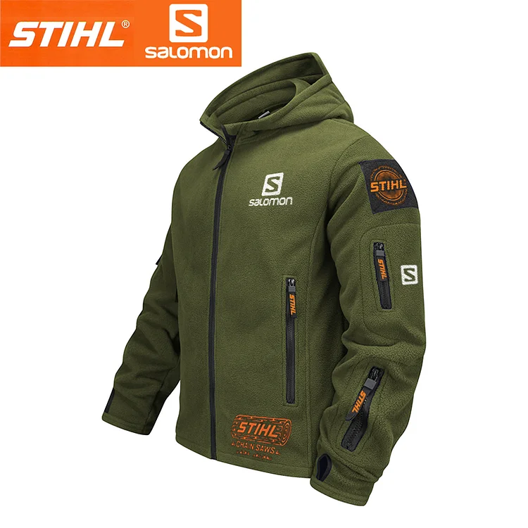 STIHL &times; SALOMON&reg; F&eacute;rfi meleg kapucnis kab&aacute;t, sz&eacute;l&aacute;ll&oacute; &eacute;s v&iacute;zlepergető t&uacute;rakab&aacute;t